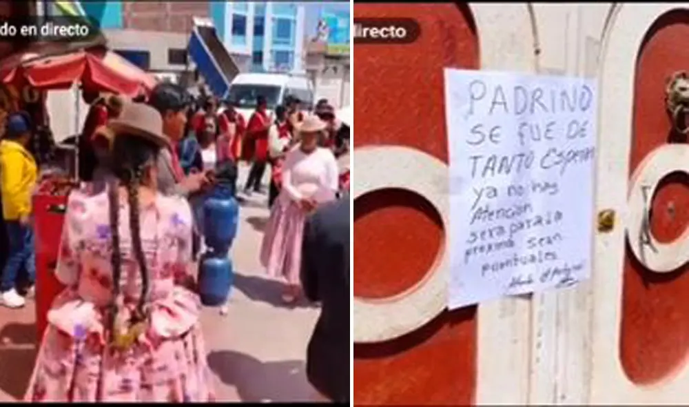 Juliaca. Las personas se llevaron gran sorpresa cuando fueron a recoger a los padrinos. Foto: captura TikTok Juliaca. Las personas se llevaron gran sorpresa cuando fueron a recoger a los padrinos. Foto: captura TikTok