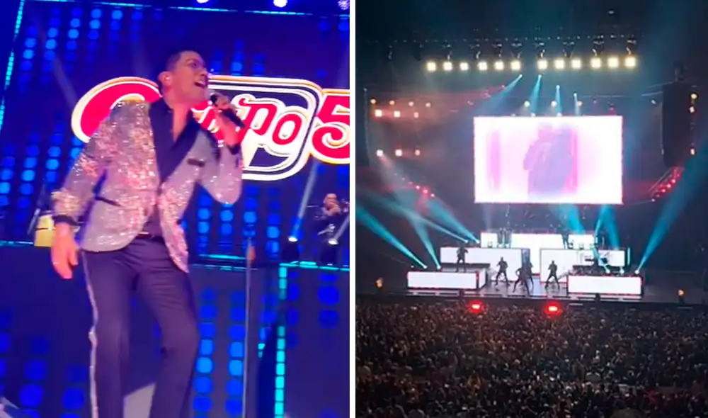 Grupo 5 hizo temblar a Chile. Foto: Instagram Movistar Arena Chile.