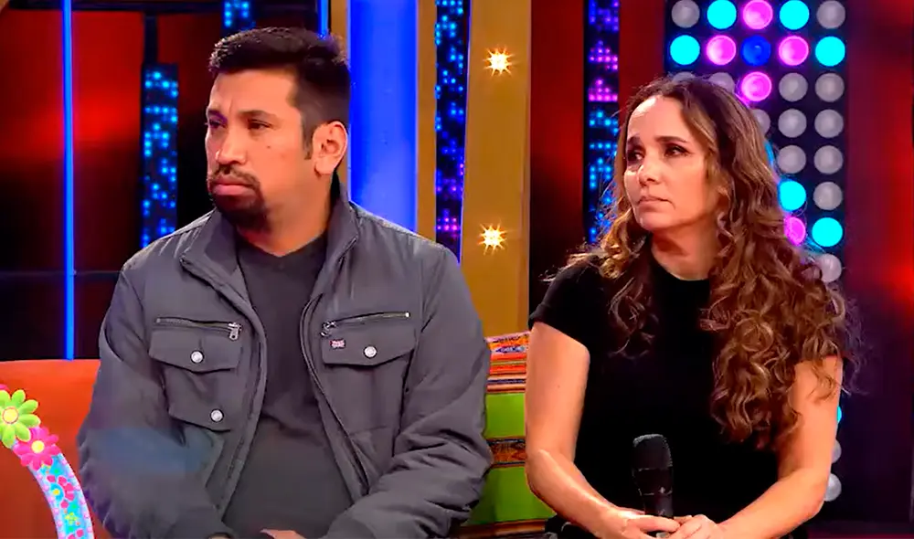 Aldo Miyashiro y Érika Villalobos en el programa de Ernesto Pimentel. Foto: Composición LR / América TV Aldo Miyashiro y Érika Villalobos en el programa de Ernesto Pimentel. Foto: Composición LR / América TV