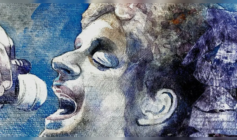 Ricardo Córdova: Su pintura plasma la última gira del músico argentino, "Fuerza natural", el cuarto disco de solista. Foto: La República