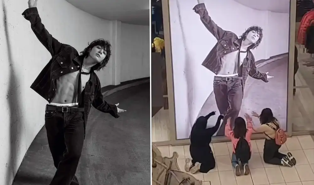 Jungkook debutó como imagen de la marca Calvin Klein. Foto: composición LR/Calvin Klein/TikTok