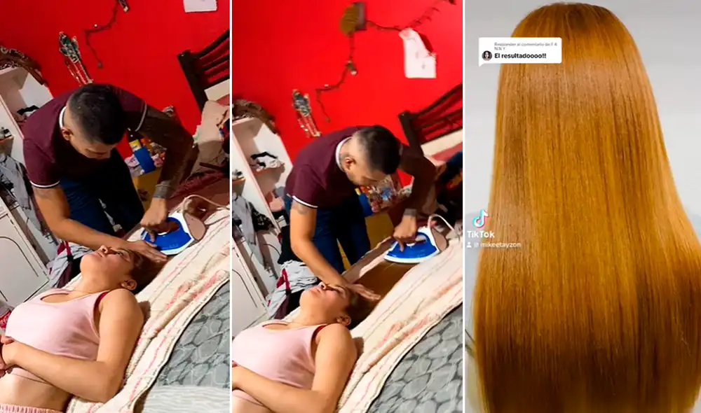 El joven mostró el resultado final del planchado. Foto: composición LR/TikTok/@mikeetayzon