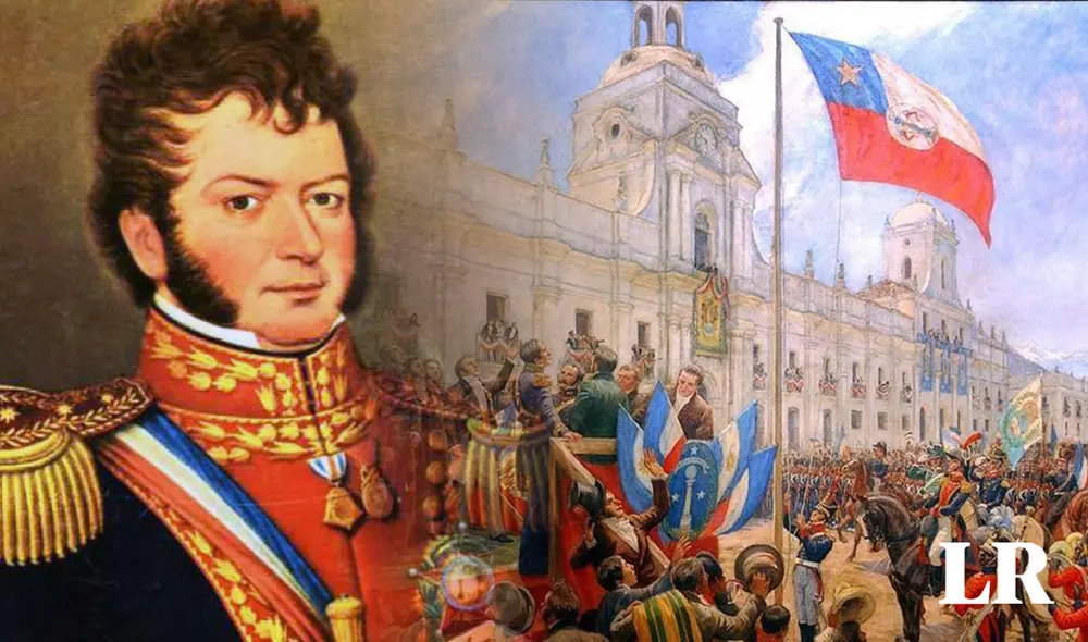 Bajo el mandato de O’Higgins, la independencia se celebraba los días 11 y 13 de febrero. Foto: composición de Fabrizio Oviedo/La República/La Tercera