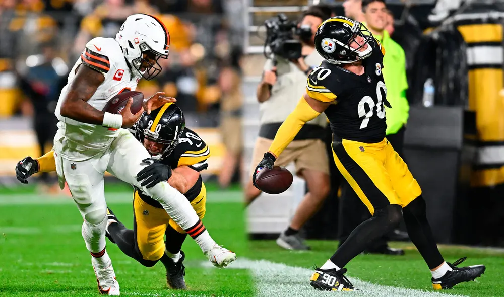 Los Pittsburgh Steelers anotaron dos touchdowns generados por la defensa. Foto: composición LR / AFP Los Pittsburgh Steelers anotaron dos touchdowns generados por la defensa. Foto: composición LR / AFP