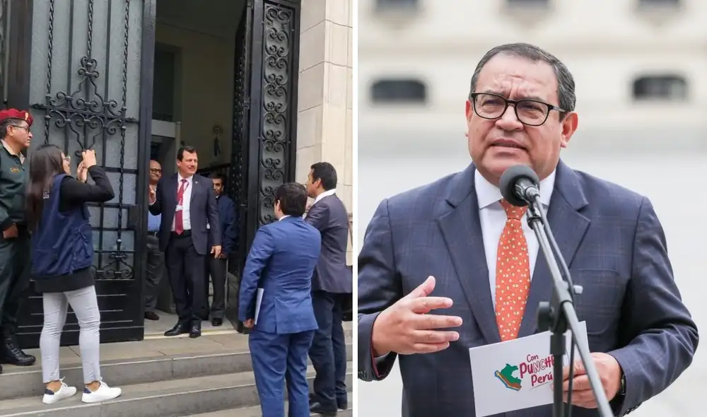 Alberto Otárola evitó pronunciarse cuando fue consultado por los contratos que obtuvo sus amistades con el Estado. Foto: composición La República/PCM Alberto Otárola evitó pronunciarse cuando fue consultado por los contratos que obtuvo sus amistades con el Estado. Foto: composición La República/PCM