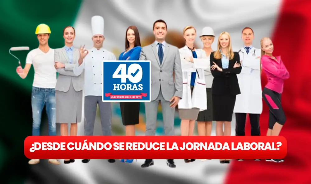 Mira AQUÍ desde cuándo comenzará la nueva jornada laboral de 40 horas en México. Foto: composición LR/Freepik/PNGwing