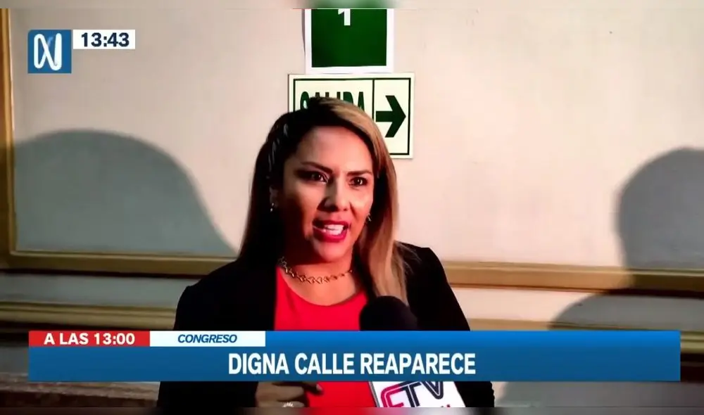 Digna Calle dijo que la investigación aprobada por la Comisión de Ética en su contra "no tiene fundamento". Foto y video: Canal N Digna Calle dijo que la investigación aprobada por la Comisión de Ética en su contra "no tiene fundamento". Foto y video: Canal N