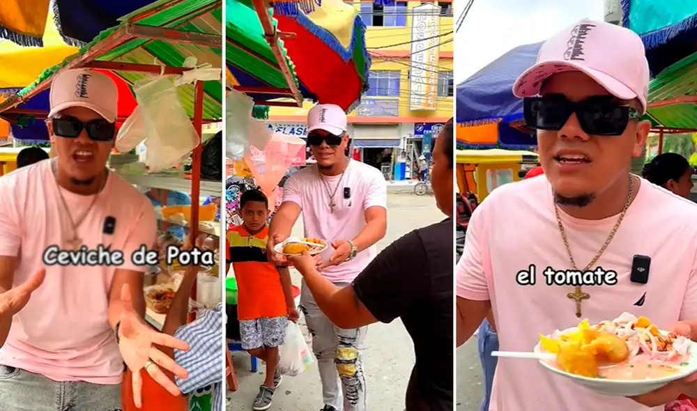 Los cibernautas quedaron en shock al escuchar que el joven preguntaba por el tomate en el ceviche. Foto: composición LR/TikTok/@maladromagno Los cibernautas quedaron en shock al escuchar que el joven preguntaba por el tomate en el ceviche. Foto: composición LR/TikTok/@maladromagno