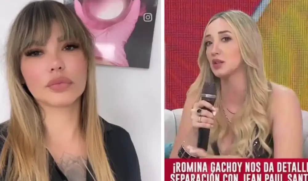 Angie Jibaja evalúa tomar acciones legales contra Romina Gachoy. Foto: composición LR/ Amércia TV