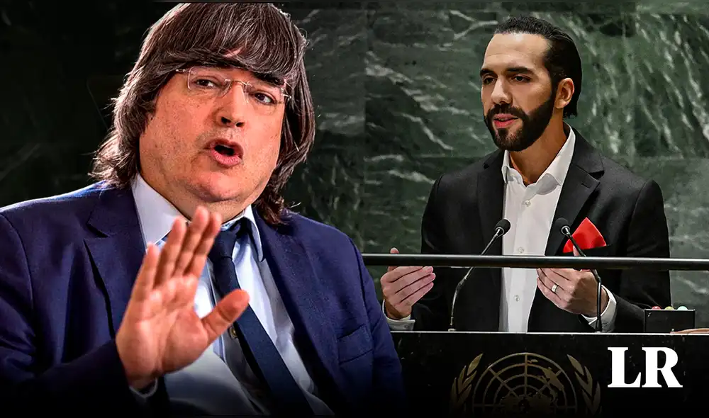 El Salvador pasó de ser "el país más peligroso del mundo", a ser el "más seguro", dijo Bukele ante la ONU. Foto: composición LR/revista Semana/AFP