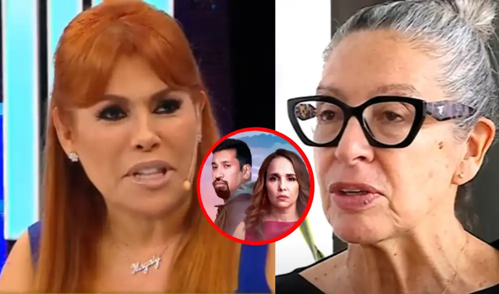 Magaly Medina también criticó a Aldo Miyashiro y Érika Villalobos por mostrarse orgullosos de la novela que protagonizarán. Foto: composición LR/ATV/América TV - Video: ATV Magaly Medina también criticó a Aldo Miyashiro y Érika Villalobos por mostrarse orgullosos de la novela que protagonizarán. Foto: composición LR/ATV/América TV - Video: ATV
