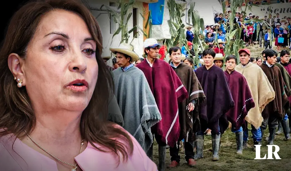 Dina Boluiarte en la mira de los ronderos, quienes exigen su renuncia. Foto: composición LR Jazmín Ceras Dina Boluiarte en la mira de los ronderos, quienes exigen su renuncia. Foto: composición LR Jazmín Ceras