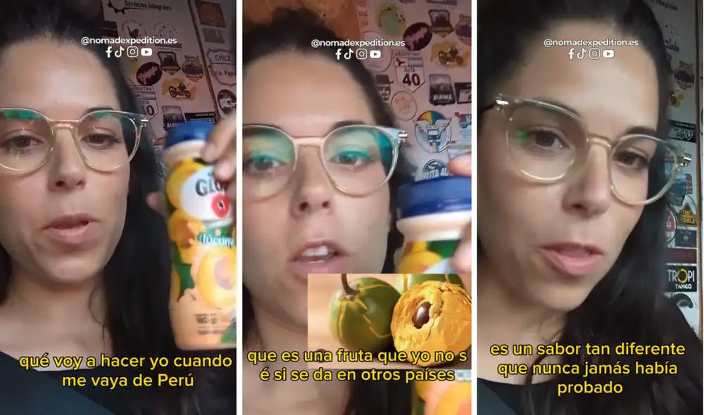 Los usuarios de las redes sociales mencionaron que la lúcuma es de origen peruano y que es muy rica. Foto: composición LR/TikTok/@nomadexpedition.es