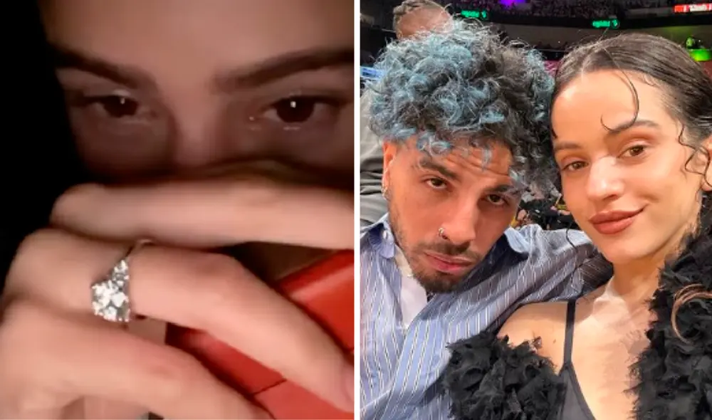 Rosalía tomó inusual medida con el anillo que le regaló Rauw Alejandro. Foto: Instagram