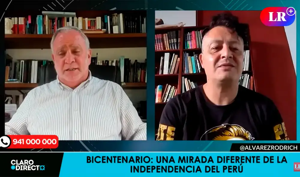 Augusto Álvares Rodrich invitó a sus espectadores a presenciar estas dos obras. Foto: captura de LR+ Augusto Álvares Rodrich invitó a sus espectadores a presenciar estas dos obras. Foto: captura de LR+