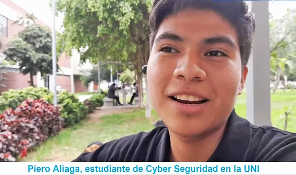 Piero Aliaga, estudiante de la UNI, afirma que radicará en Perú tras terminar sus estudios para aplicar en el país todo lo aprendido. Foto: Modesto Montoya/Youtube