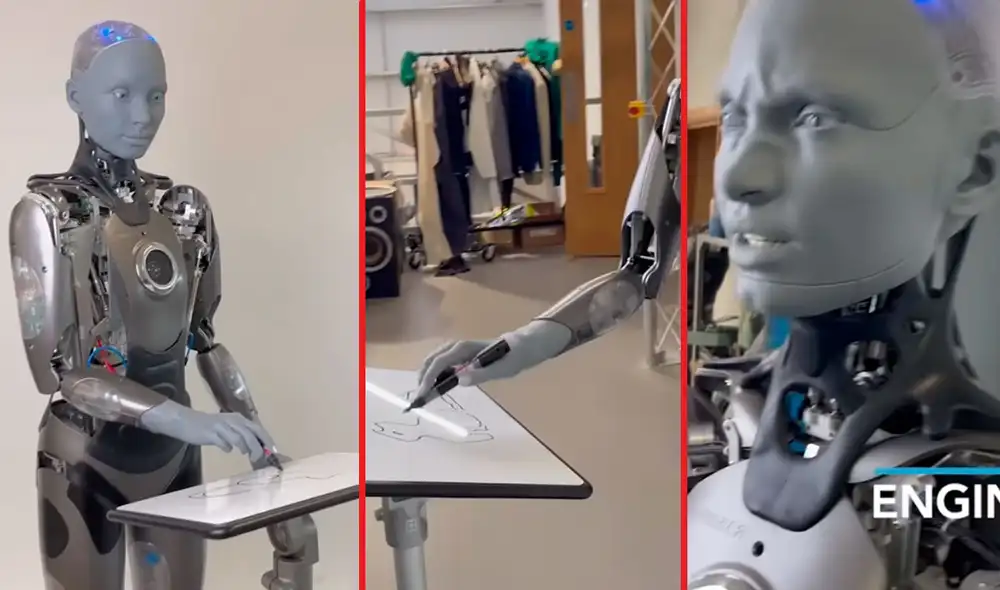 Ameca vuelve a protagonizar otro video viral. Foto: Engineered Arts Ameca vuelve a protagonizar otro video viral. Foto: Engineered Arts