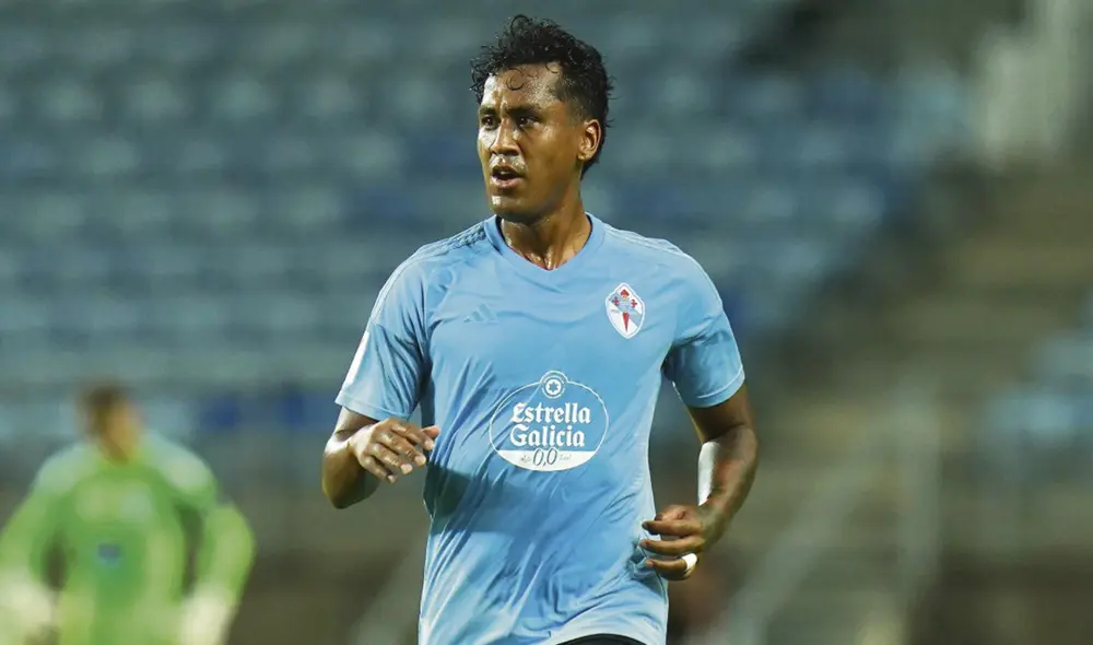 Renato Tapia solo ha jugado 3 partidos en lo que va de la temporada y en todos empezó como suplente. Foto: RC Celta