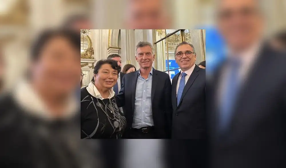 Beatriz Merino, exdefensora del Pueblo, con expresidente Mauricio Macri Beatriz Merino, exdefensora del Pueblo, con expresidente Mauricio Macri