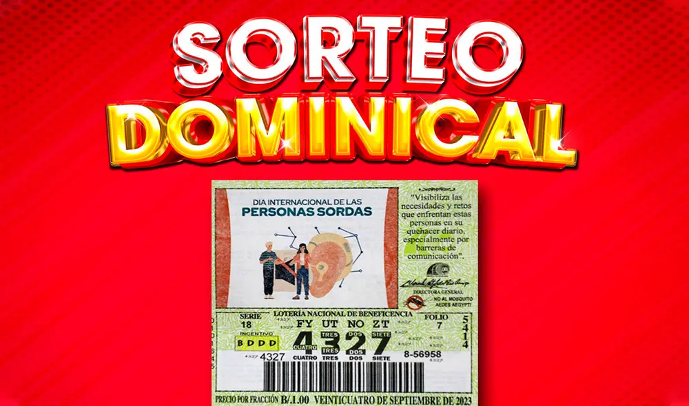 Conoce los resultados de la Lotería Nacional de Panamá de hoy 24 de septiembre, Telemetro en VIVO con el ‘Sorteo Dominical’. Foto: LNBP