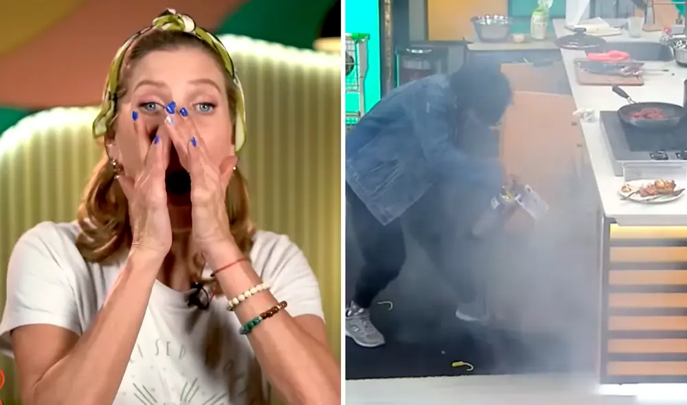 Leslie Stewart y su incidente en 'El gran chef'. Foto: composición LR/Latina Leslie Stewart y su incidente en 'El gran chef'. Foto: composición LR/Latina