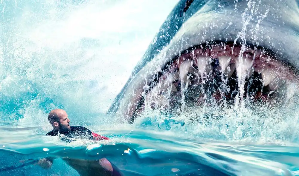 La secuela protagonizada por Jason Statham, titulada ‘Megalodón 2’, llegará a las plataformas de streaming. Foto: Warner Bros. Pictures