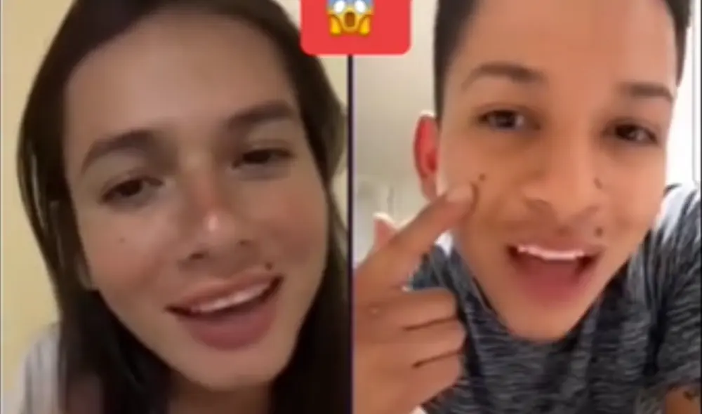 Joven muestra el gran parecido que tiene con La Uchulú. Foto: Captura de TikTok Joven muestra el gran parecido que tiene con La Uchulú. Foto: Captura de TikTok