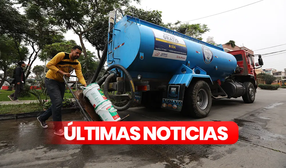 Corte de agua. Foto: La República/Alvaro Lozano