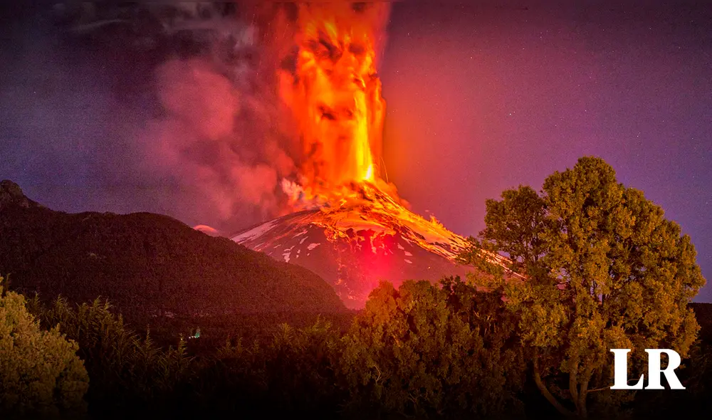 Sernageomin decretó durante este domingo 24 de septiembre alerta naranja en el Volcán Villarrica. Foto: LR/Agencia Uno
