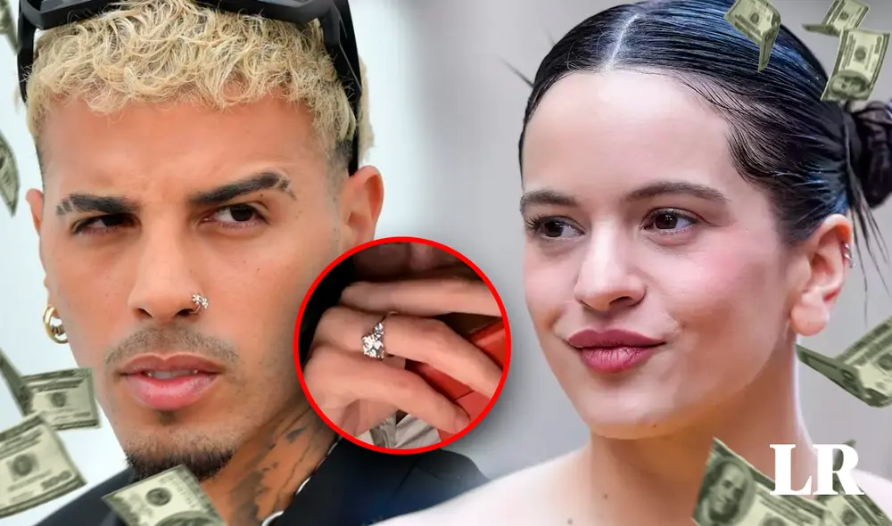 Rosalía usa el anillo de compromiso que le regaló Rauw Alejandro. Foto: Composición de Fabrizio Oviedo-LR/Instagram/Difusión Rosalía usa el anillo de compromiso que le regaló Rauw Alejandro. Foto: Composición de Fabrizio Oviedo-LR/Instagram/Difusión