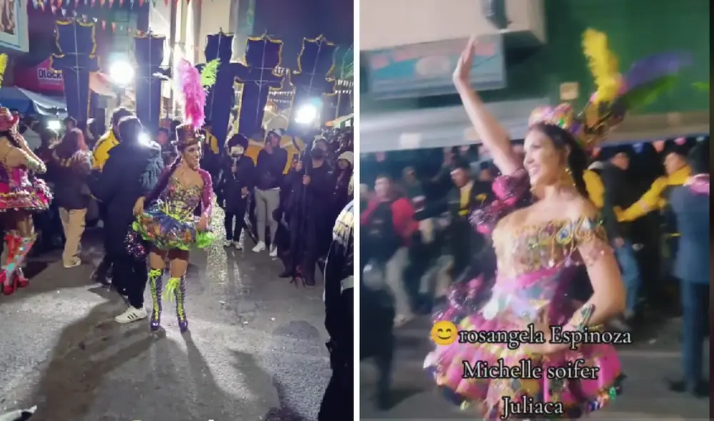 Fanáticos de las artistas alabaron sus bellos trajes típicos. Foto y video: @mayumiblancovilca/TikTok Fanáticos de las artistas alabaron sus bellos trajes típicos. Foto y video: @mayumiblancovilca/TikTok