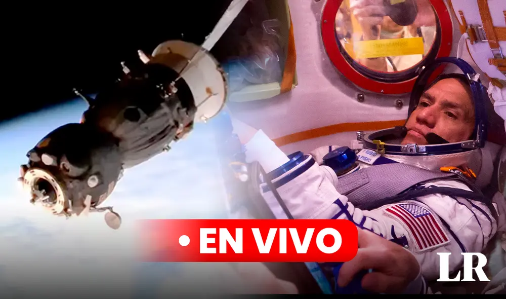 Frank Rubio viajará de regreso a la Tierra en la nave rusa Soyuz MZ-23. Foto: composición de Fabrizio Oviedo / La República / NASA