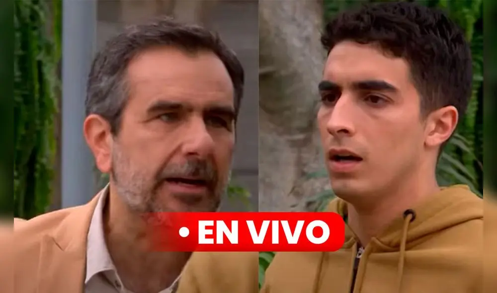 Diego lo encuentra a Jimmy en el parque y lo encara por hacer sufrir a Alessia. Foto: Composición LR/América TV