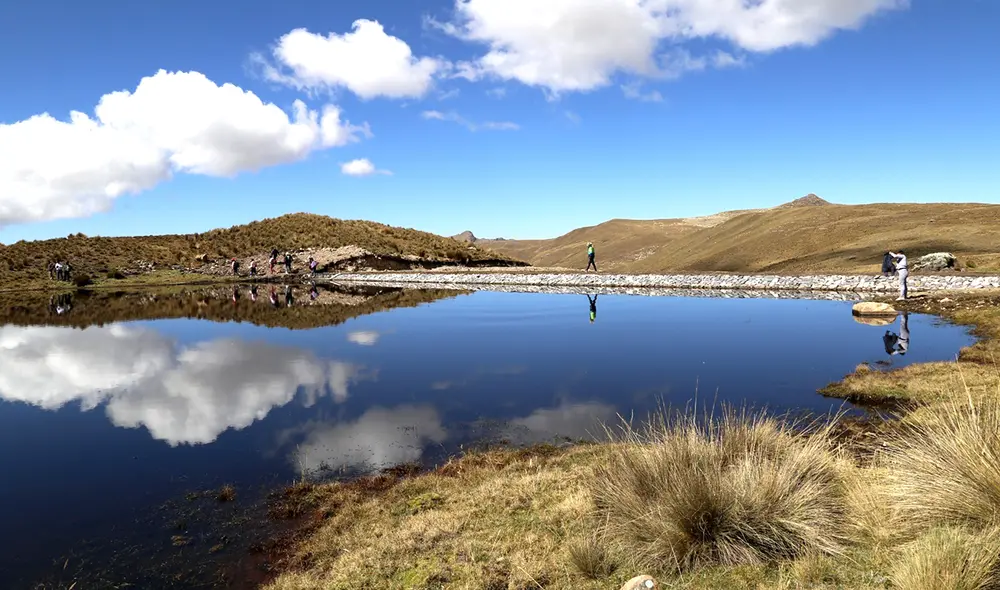 Qochas, lagunas artificiales que permiten almacenar agua para épocas de sequía. Foto: Midagri Qochas, lagunas artificiales que permiten almacenar agua para épocas de sequía. Foto: Midagri