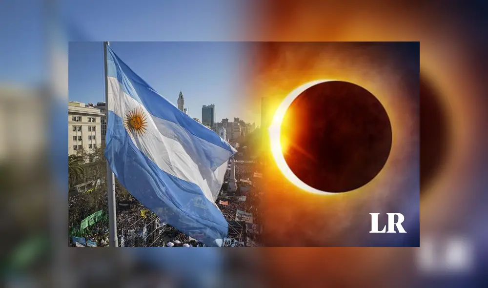 El 14 de octubre los argentinos podrán presenciar un eclipse solar anular.Foto: Composición LR/ El Cronista/CartaCapital