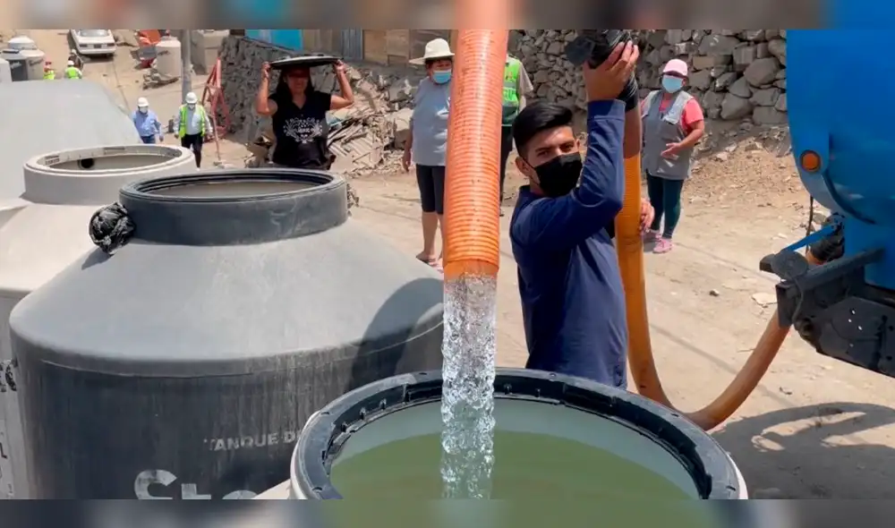 La suspensión de agua será de 24, 48 y 96 horas. Foto: Andina