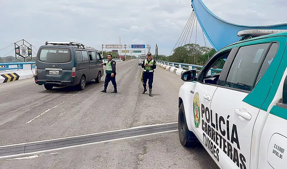 Tumbes. Se ha intensificado la vigilancia de la frontera. Foto: Andina Tumbes. Se ha intensificado la vigilancia de la frontera. Foto: Andina