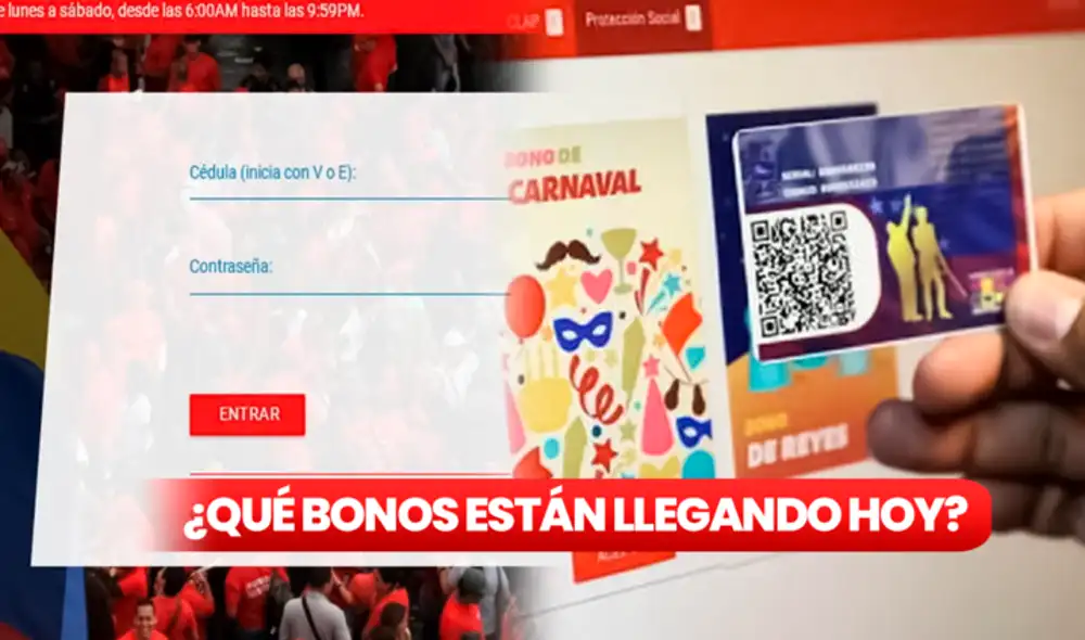 ¿Qué bonos están llegando HOY? revisa qué tipo de subsidio te corresponde para ese mes de septiembre. Foto: composición LR/Sistema Patria ¿Qué bonos están llegando HOY? revisa qué tipo de subsidio te corresponde para ese mes de septiembre. Foto: composición LR/Sistema Patria