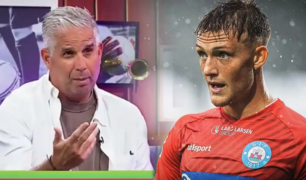 Oliver Sonne ya cuenta con la nacionalidad peruana y podría ser llamado por Juan Reynoso. Foto: composición LR/Movistar Deportes/Instagram