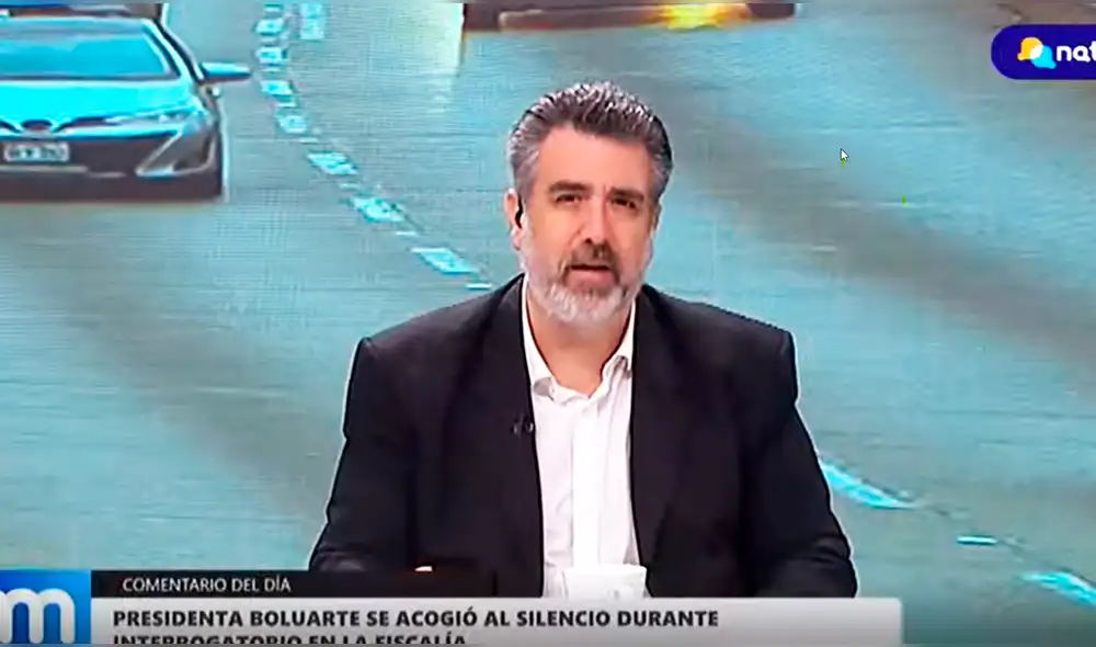 "No es una buena fotografía que una presidenta de la República calle", dijo el comunicador. Foto y video: Nativa