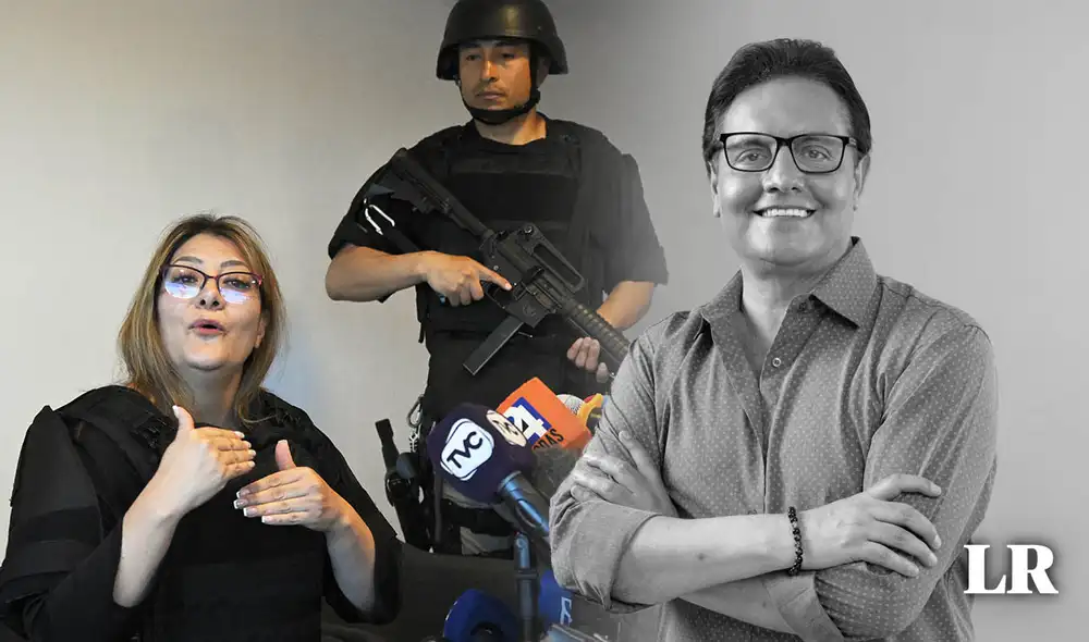 Verónica Sarauz, esposa del fallecido Fernando Villavicencio, habría sido víctima de un intento de asesinato. Foto: composición LR/AFP/Fernando Villavicencio/Facebook