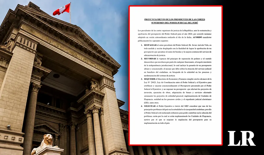 Los jueces emitieron un pronunciamiento sobre el tema presupuestal. Foto: composición Fabrizio Oviedo/LR