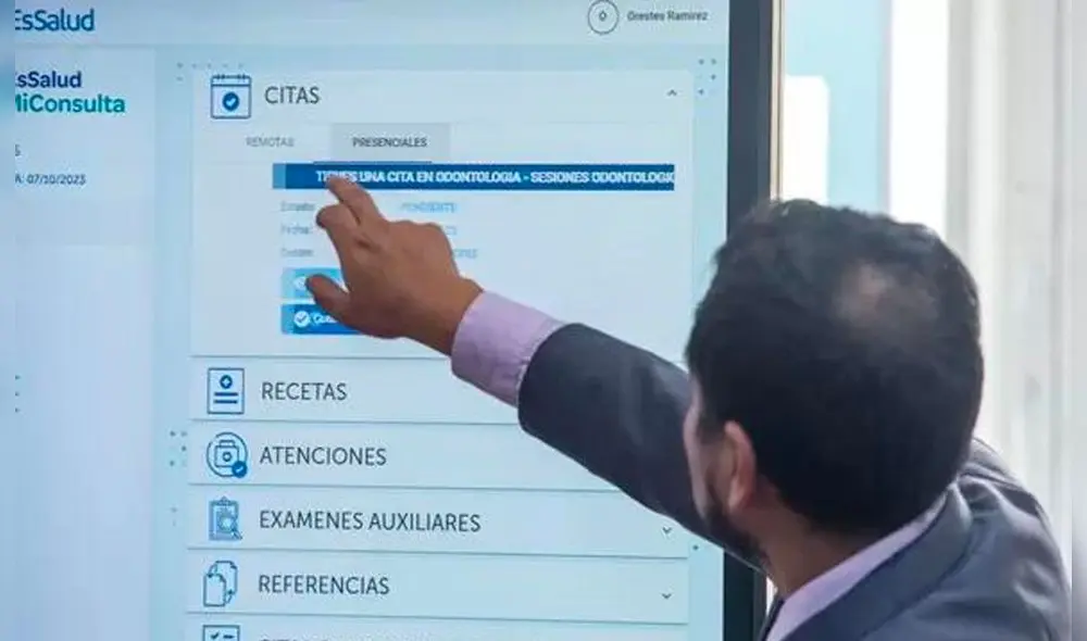 La aplicación es usada por ciudadanos en regiones. Foto: EsSalud