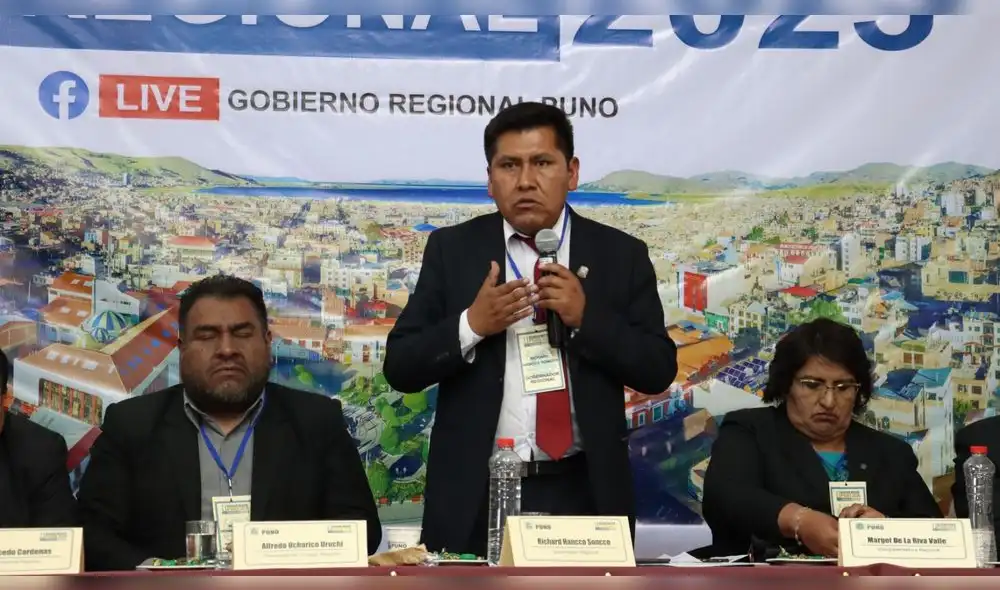 Balance. Hancco rindió cuentas de su gestión. Dijo que habría muchos problemas en entidad. Foto: Rodrigo Talavera