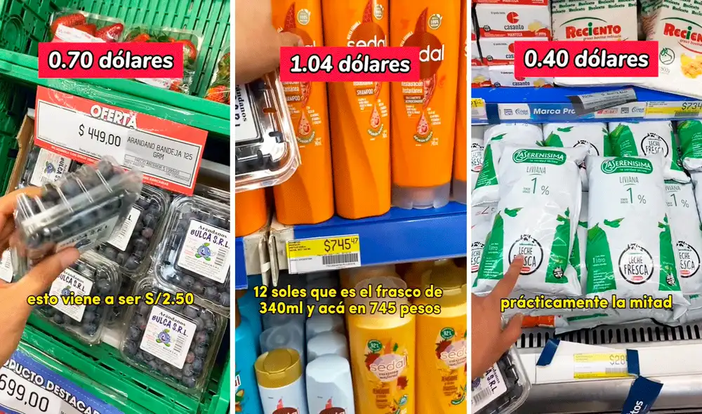 Usuarios se mostraron muy sorprendidos por la diferencia de precios. Foto: composición LR/TikTok/@Fabiviajes
