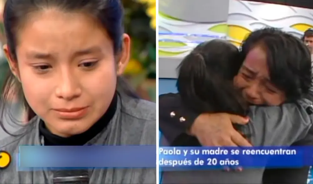 Paola Farfán logró encontrarse con su madre luego de 20 años de búsqueda. Foto: composición LR/captura de Youtube/@David Nostas el buscapersonas