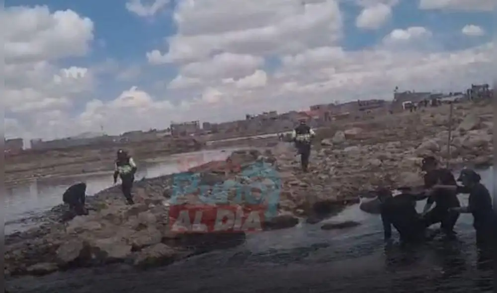 La PNP y Serenazgo se unieron en las labores de rescate. Foto: Somos Puno al Día La PNP y Serenazgo se unieron en las labores de rescate. Foto: Somos Puno al Día