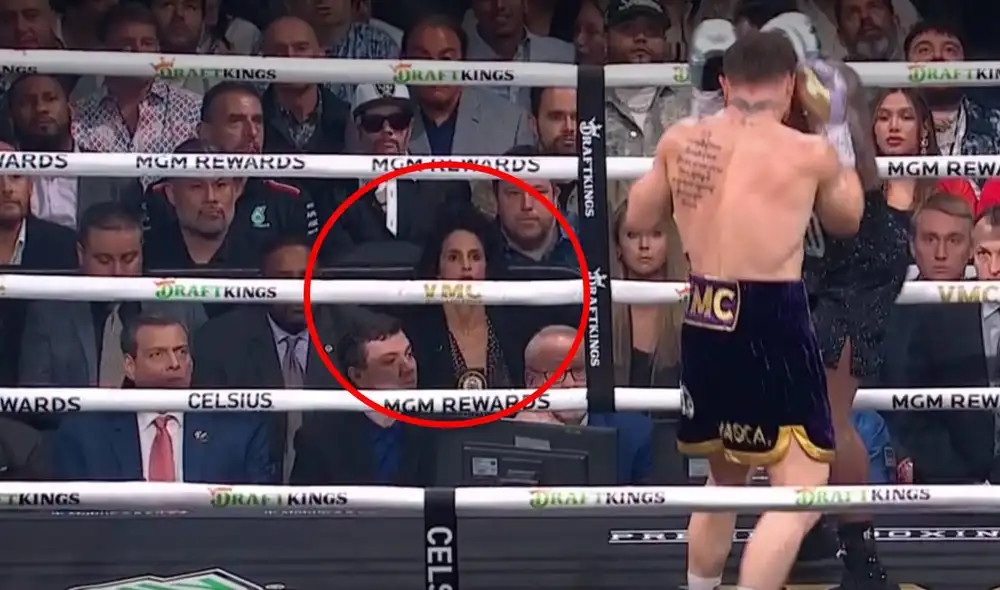 La boxeadora peruana estuvo presente en la pelea que acabó con el triunfo de Canelo Álvarez en Las Vegas. Foto: captura/Star Plus La boxeadora peruana estuvo presente en la pelea que acabó con el triunfo de Canelo Álvarez en Las Vegas. Foto: captura/Star Plus
