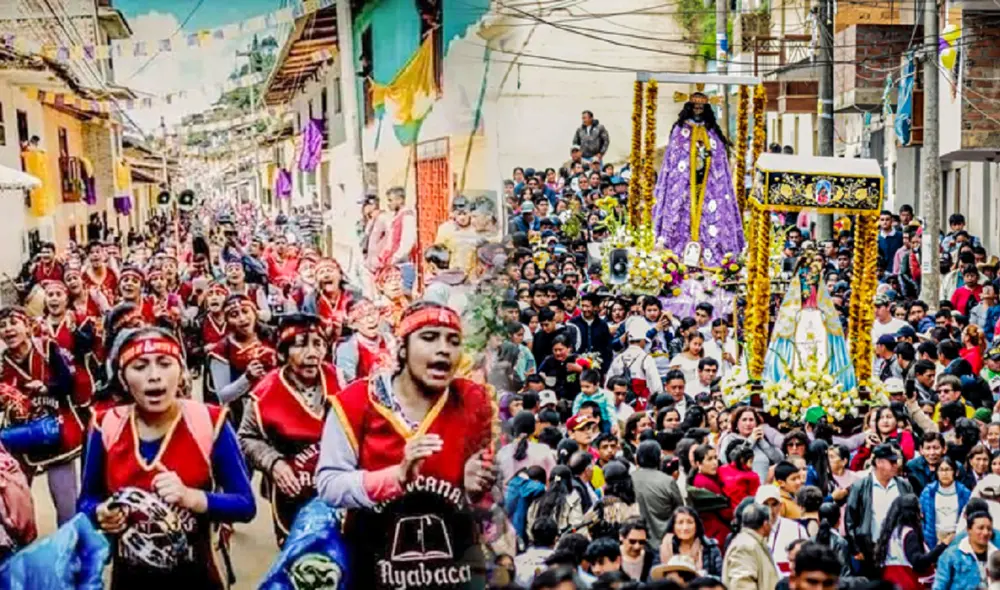 Peregrinos llegan hasta Ayabaca para venerar la imagen del Señor Cautivo. Foto: composición LR