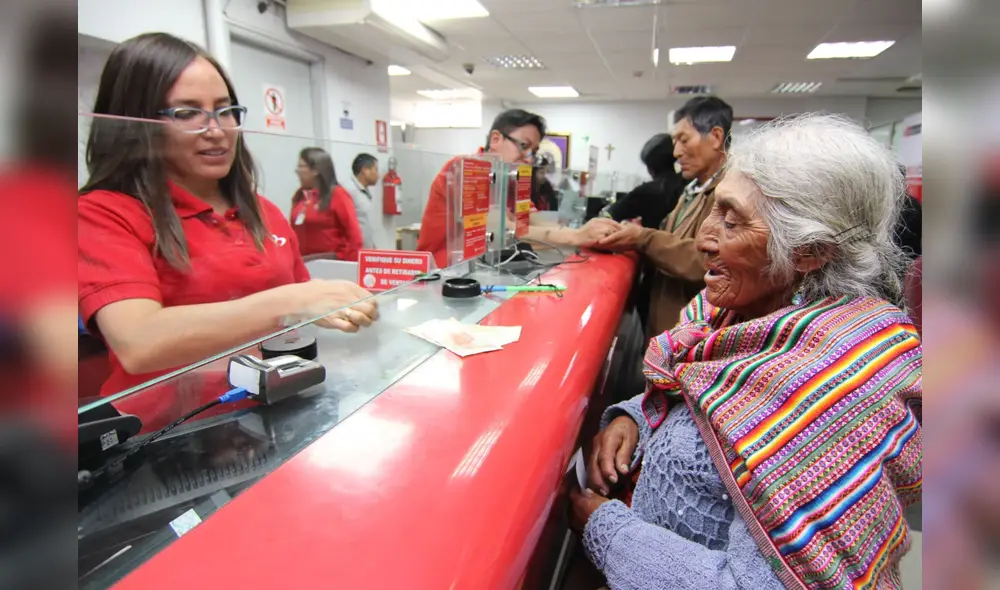 Con la 'pagatón dominical', Pensión 65 espera atender a 14.000 adultos mayores. Foto: Andina